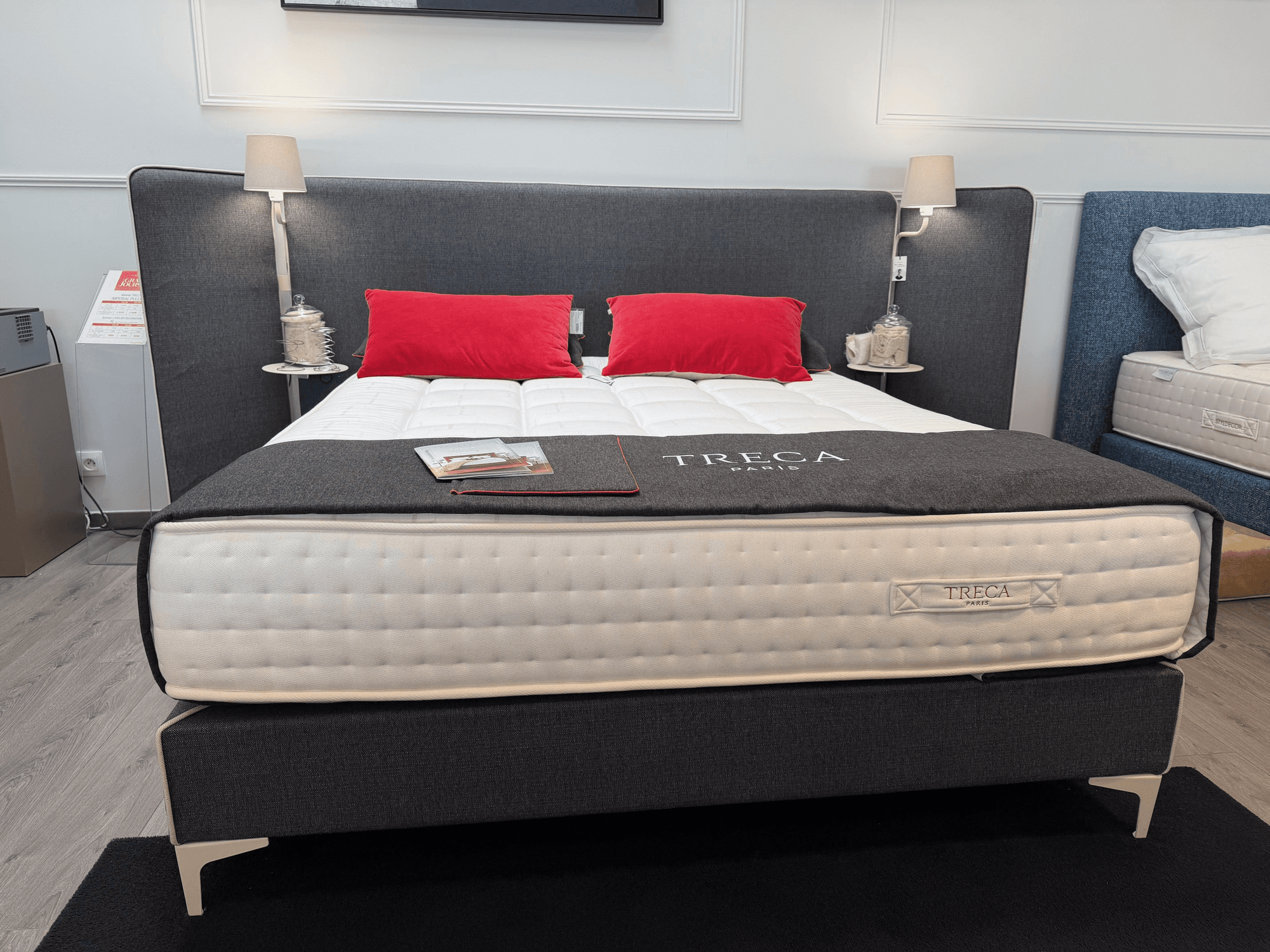 Ensemble tête de lit+ sommier + pieds 160x200