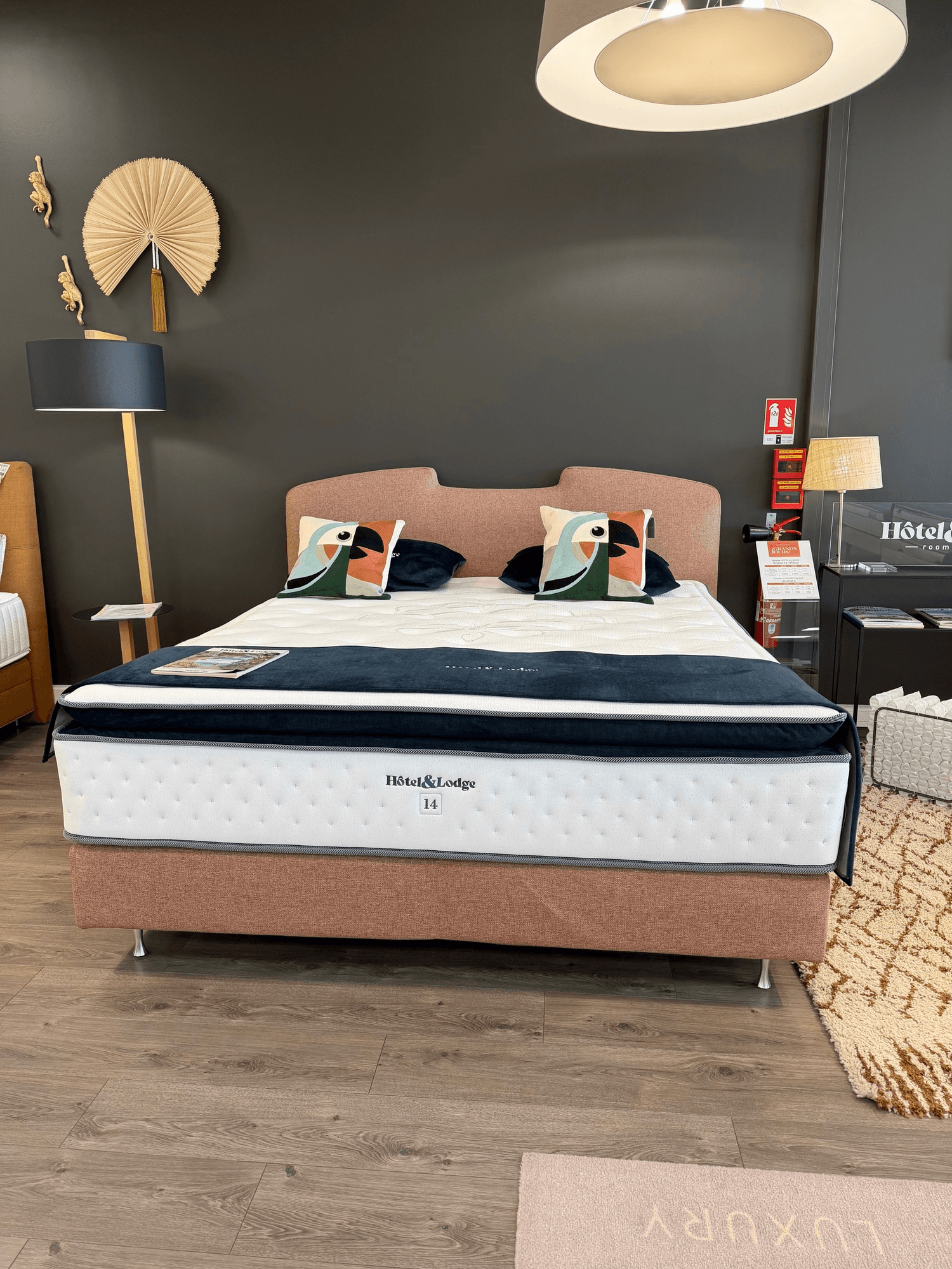 Ensemble tête de lit+ sommiers + pieds 180x200