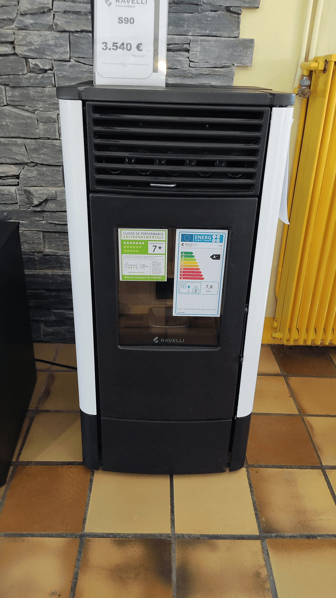 Poêle à granulés RAVELLI "S90" 8kW