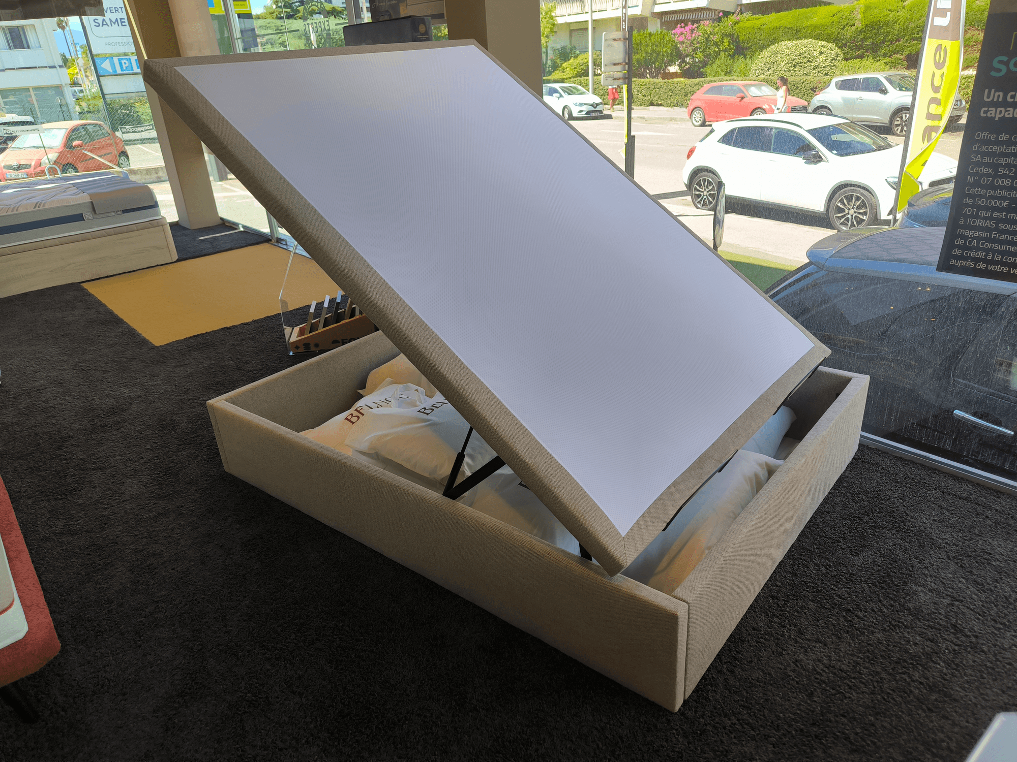 SOMMIER COFFRE RUBINE 140X190