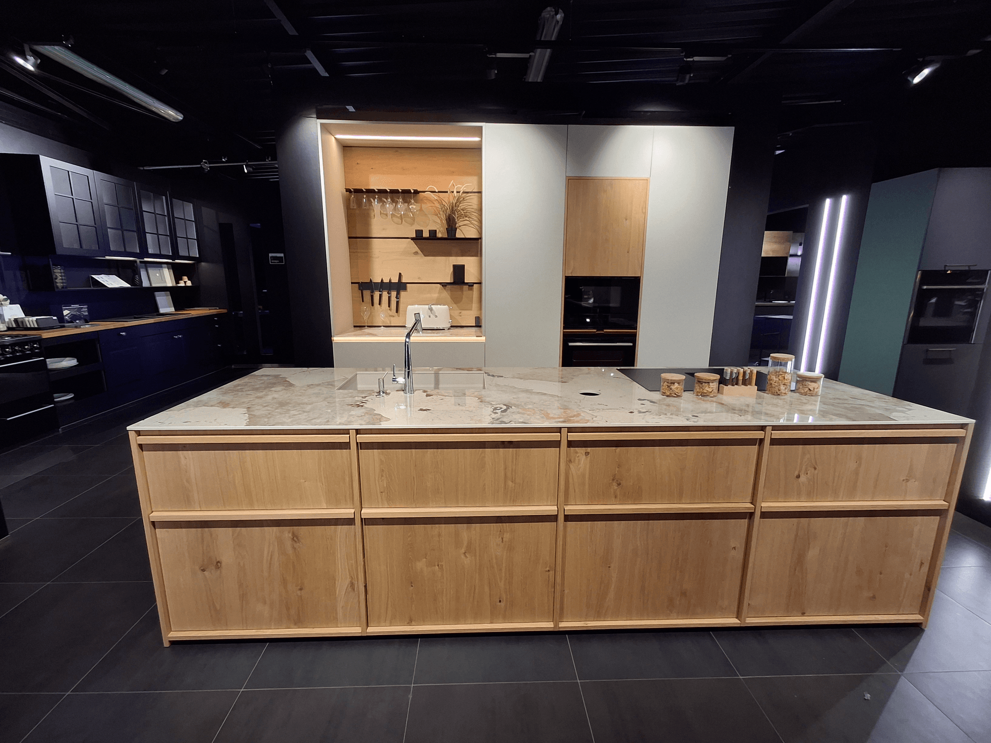 Cuisine placage bois plan de travail patagonia